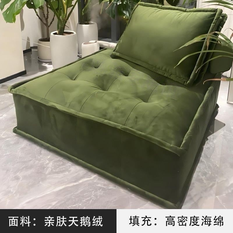 Lazy sofa apartment small apartment italian normcore living room popular technology cloth accessible luxury square single tofu sofa