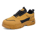 Men's autumn leather kitchen waterproof non-slip black work shoes safety boots men's athletic martin work shoes