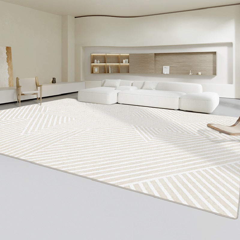 Living room carpet cream style classyaccessible luxurycasual sofa coffee table blanket for home no-wash large area full floor mat