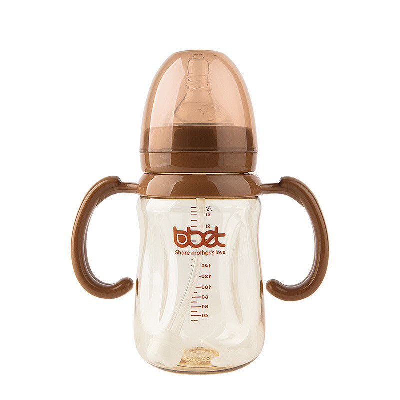Manufacturer babibele ppsu baby bottle wide mouth newborn baby bottle baby anti-fall baby bottle counter new product 240mloem