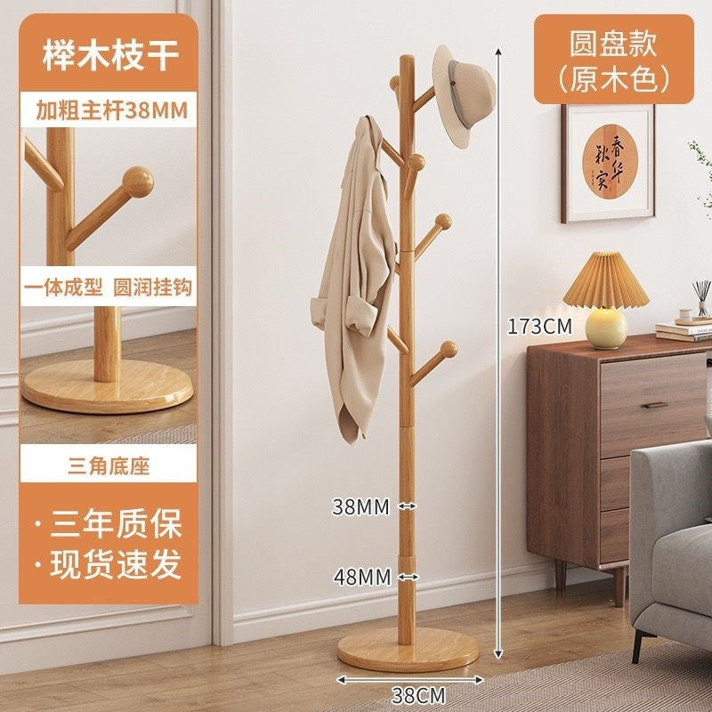 Foldable solid wood clothes rack - freestanding wardrobe for bedroom, living room, and home use - clothes storage, coat rack, and drying rack for rooms