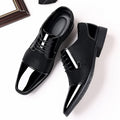 Men's leather dress shoes - new business casual style, breathable, pointed toe, perfect for spring/autumn, british & korean style, groom's wedding shoes