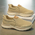Men's 2026 summer canvas sneakers - slip-on, breathable, durable, thick-soled, comfortable, trendy, versatile casual shoes