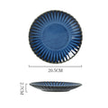 Kiln turns blue 8inch plate