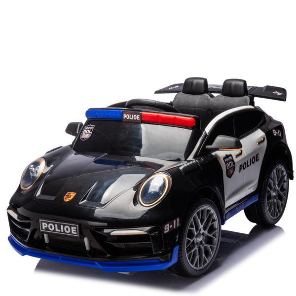 New police car children's electric car can sit adults remote control baby children's electric stroller large car birthday gift