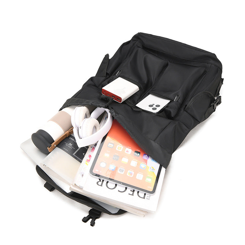 New business commuter travel big backpack male and female college students backpack multi-pocket casual school bag computer bag