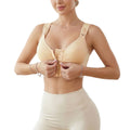 Amazon's new front-button push-up bra slimming look seamless intimates fitness breathable bra powder bottom bra