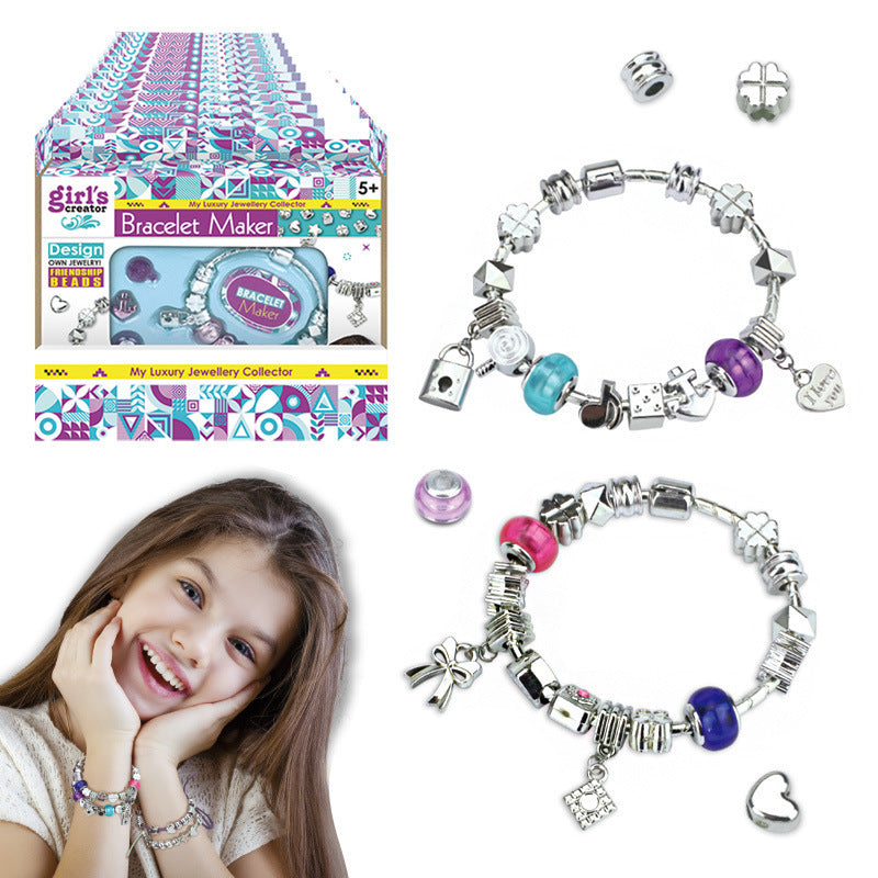 Cross-border export children's handmade beaded toys girl DIY bracelet creative jewelry girl bracelet beaded gift box