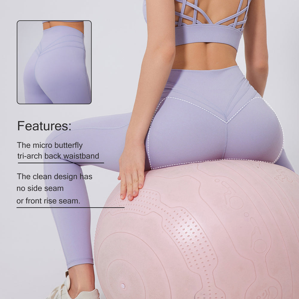 Women's high waisted yoga leggings 3v scrunch butt lift