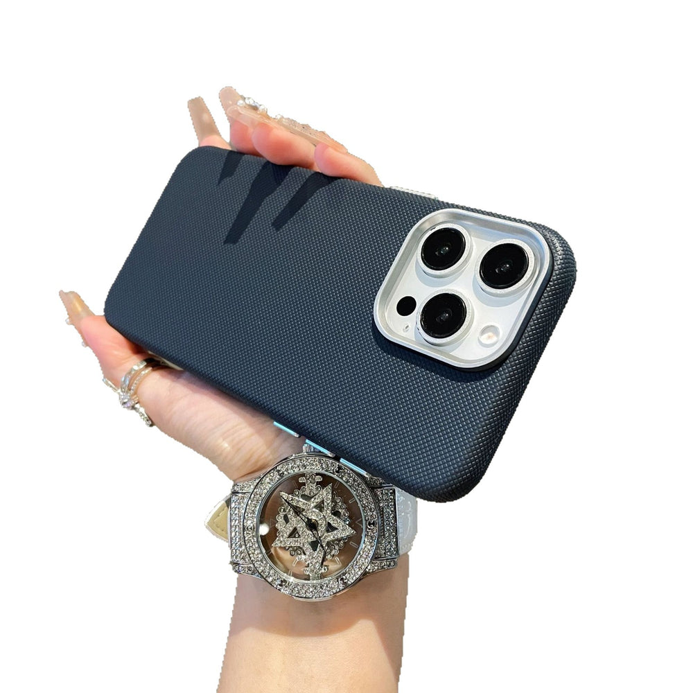 Crosshatch texture phone case for apple 17 pro max (large camera hole), compatible with iphone 16/13/14 - cross-border protective cover