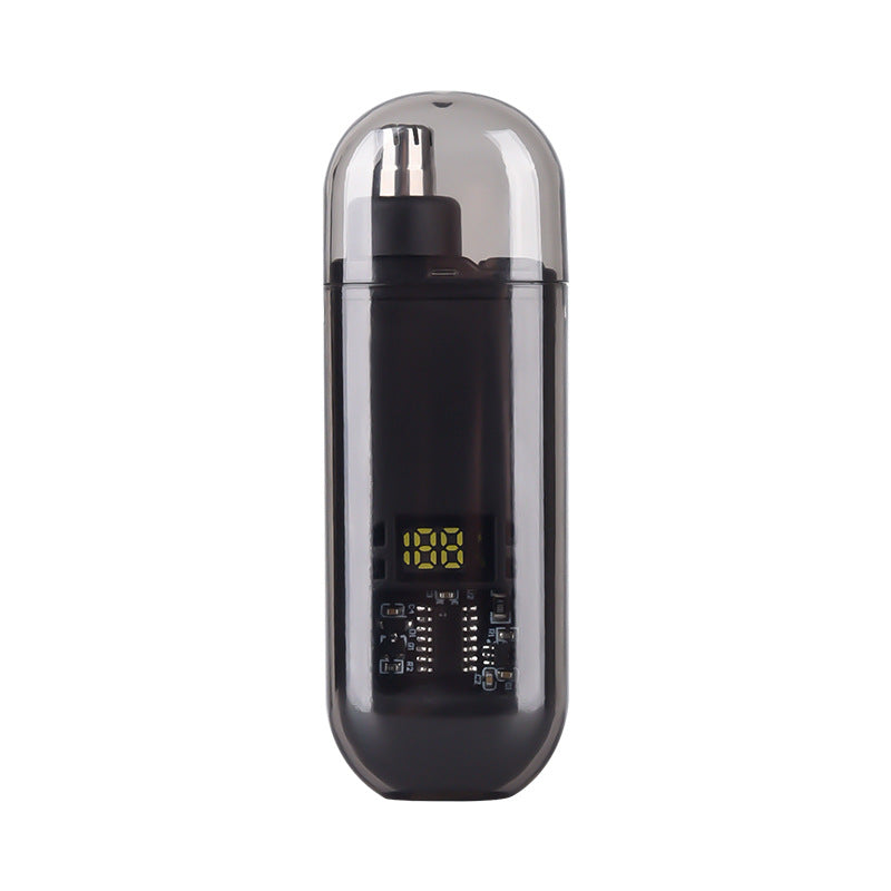 New rechargeable electric nose hair trimmer for men - digital display, mini & portable