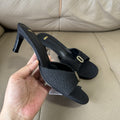 2025 summer new arrival: pleated metallic thong sandals - stiletto heel, open toe, elegant & sexy women's footwear