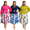 African  women's plus size cross-border fashion print dress - new  collection for us & european