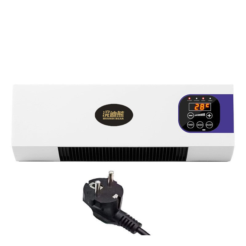 Wall-mounted space heater with remote control - energy-efficient, fast heating, quiet operation - ideal for home, bathroom, and small spaces