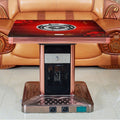 Gas and electric dual-purpose square electric heating table for home stove natural gas heating table fire table 90cm hot pot dining table