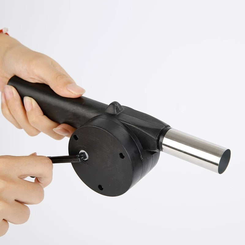 Camping bbq supplies - portable hand-crank air blower for outdoor cooking and home use - wholesale