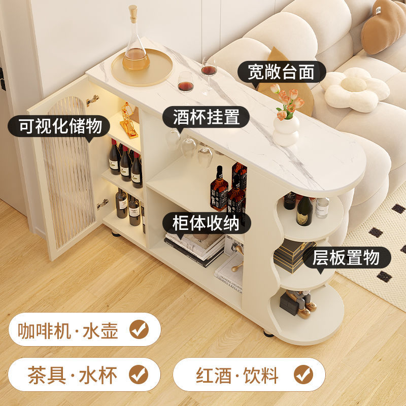 For homecream style bar table floor-standing storage cabinet living room slate sideboard kitchen movable storage cabinet