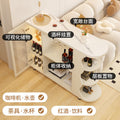 For homecream style bar table floor-standing storage cabinet living room slate sideboard kitchen movable storage cabinet