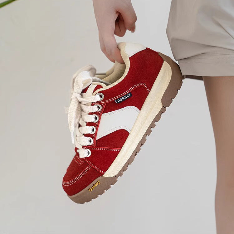 2026 fall/winter new women's chocolate chunky sole bread shoes - breathable, soft sole, height increasing, designer brown casual sneakers