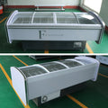 Spicy hotpot ordering cabinet, transparent glass refrigerated display cabinet, commercial cold dishes, seafood and barbecue freezer, side dish cabinet
