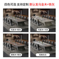 Saint-li conference table and chair set - minimalist conference room office desk, long table with rounded corners, large capacity for employee training