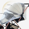 Universal full coverage stroller mosquito net - sunshade, windproof, mesh screen, and anti-mosquito protection for baby carriages