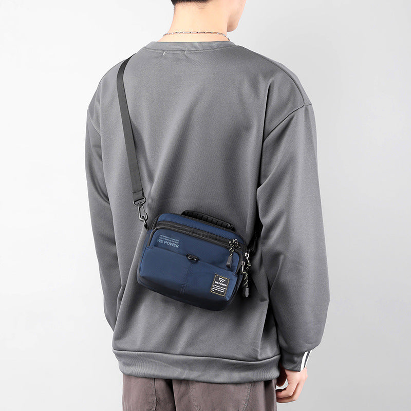 New men's messenger bag fashionable and simple shoulder bag sports fanny pack outdoor multi-functional belt hanging bag mobile phone bag