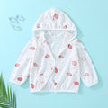 Baby sun protection clothing summer thin breathable pure cotton infant air conditioning shirt boys and girls children's sunscreen outerwear
