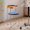 Retro scandinavian foldable chair small apartment for homesolid wood dining chair chair casual modern restaurant casual back chair