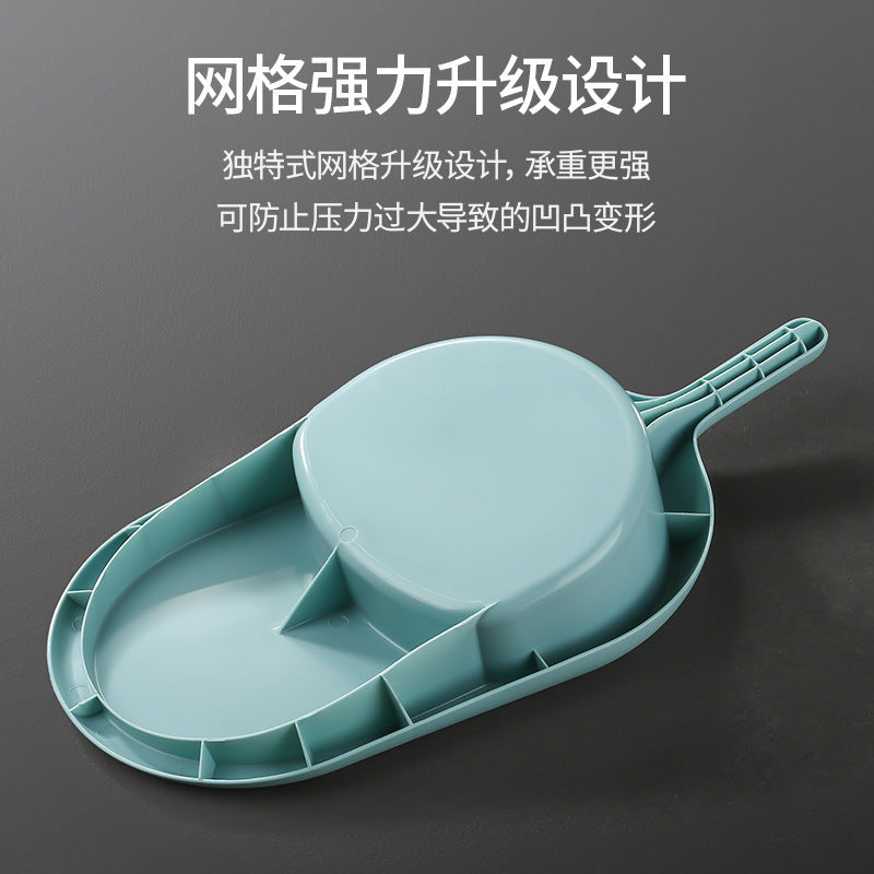 Bedridden elderly paralyzed patient horizontal bedpan with cover, maternity adult bedpan, bedpan