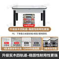 Rock slab dining table and chair combination modern casualaccessible luxury dining table for home dining table small apartment telescopic foldable round table