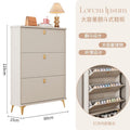 Tipping shoe cabinet solid wood for home door new arrival large capacity entrance cabinet small narrow shoe rack
