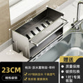 Kitchen sink dishcloth drain rack - multifunctional organizer for sink area, holds sponges, scrubbers, and dish soap