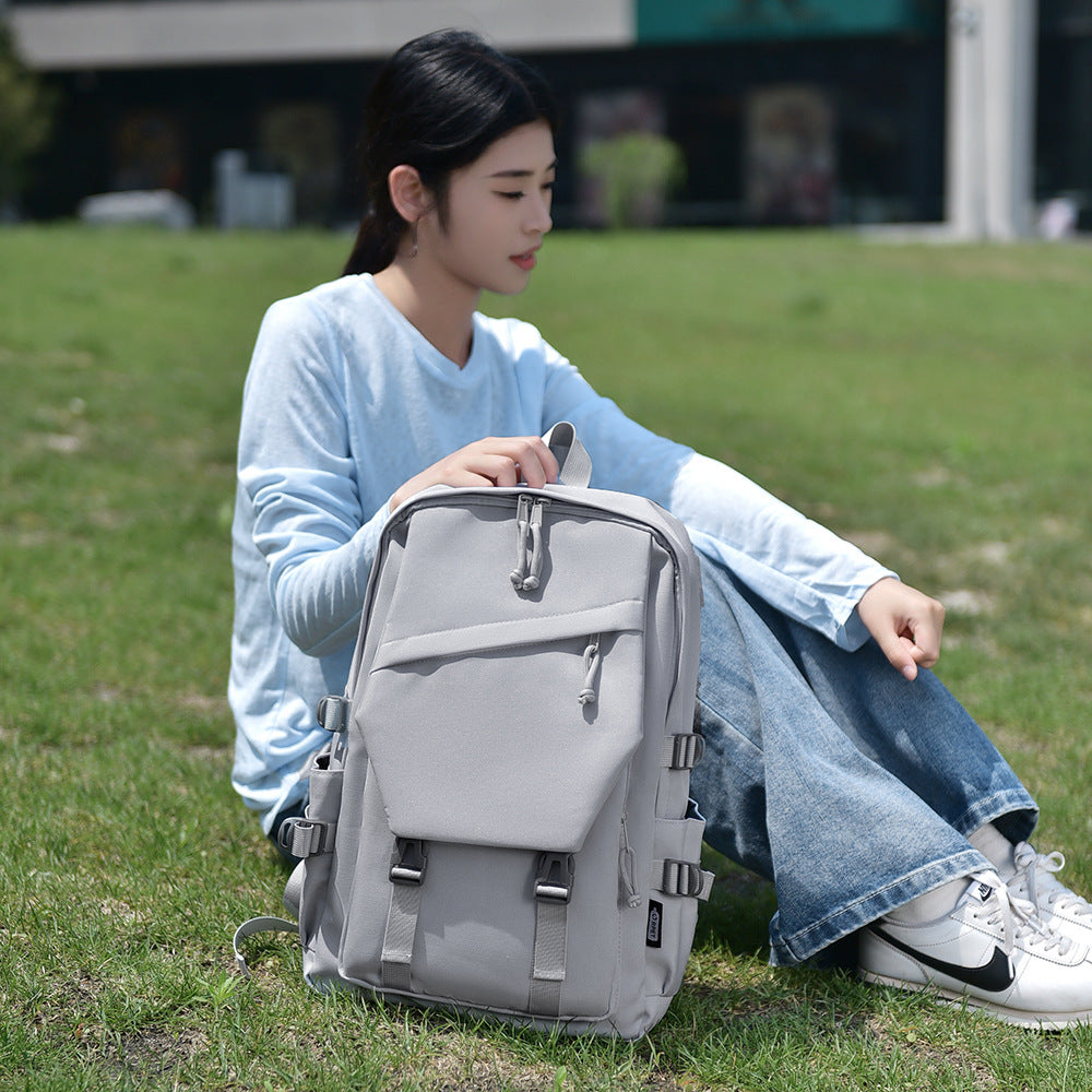 Backpack School Bag Junior High School Boys High School Students College Girls Large Capacity Computer Bag Leisure Travel Backpack