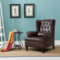 Tiger chair sofa chair single leather american retro european style living room bar cafe teahouse internet cafe solid wood