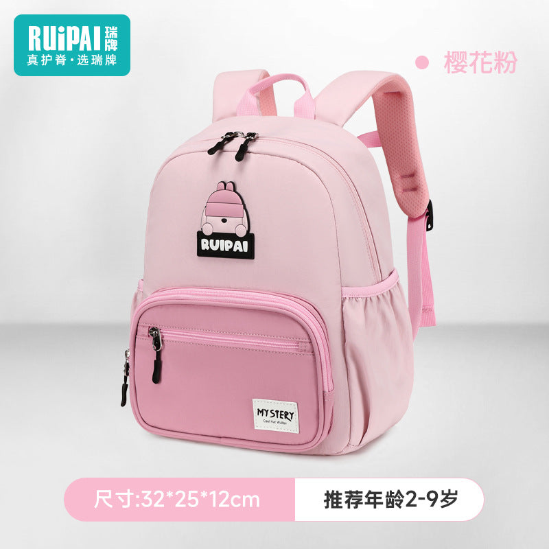 Rui brand kindergarten schoolbag boys and girls children baby backpack ultra-light anti-splashing water 2025 new backpack