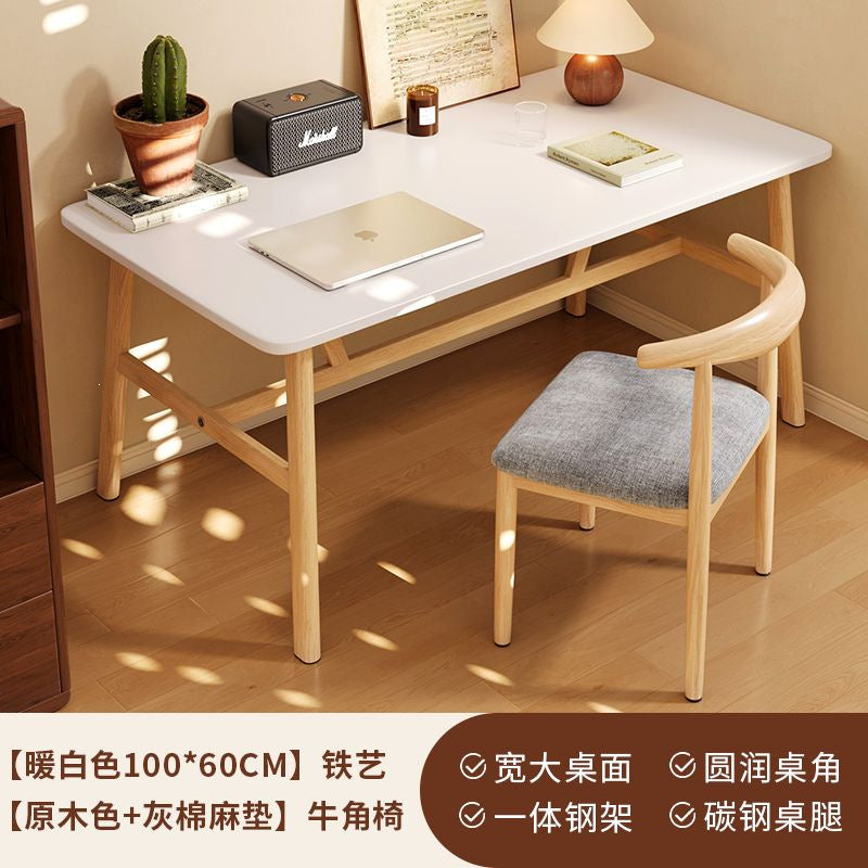 Computer desk bedroom for home desk office table girl casual workbench rectangular simple rental house table and chair