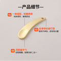 Cream spoon crescent spoon cream application spoon cosmetic spoon facial mask spoon introduction metal short handle eye cream spoon