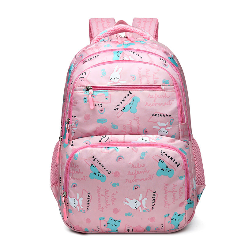 Manufacturer wholesale new schoolbags, primary school girls and children fashion backpacks, lightweight burden reduction spine protection 6-12 years old backpack
