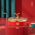 High-style dried fruit platter, perfect for housewarmings, weddings, chinese new year, and everyday use. ideal for home living rooms, this dried fruit storage box also works great as a snack and candy container