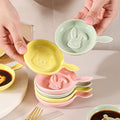 Scandinavianinsstylish ceramic relief snack plate cartoon creative cute ceramic dipping dish flavor plate snack plate