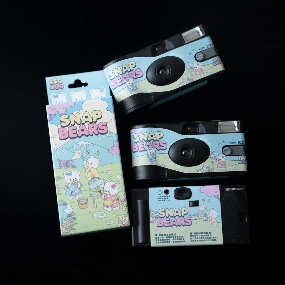 Snap bear disposable camera - retro film camera - point and shoot camera - student birthday gift