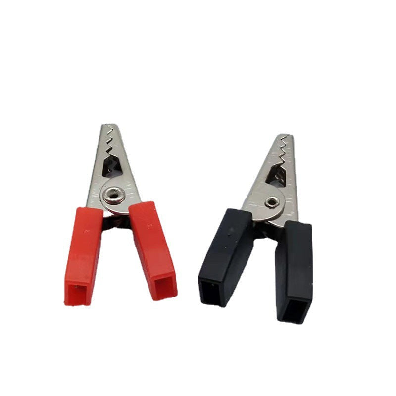 35MM double handle crocodile entrainment insulation sheath PVC sleeve small 028 small charging clip test clip iron clip high frequency