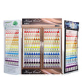 Beverage refrigerator display cabinet vertical fresh-keeping cabinet commercial large-capacity freezer single and double door commercial fresh-keeping