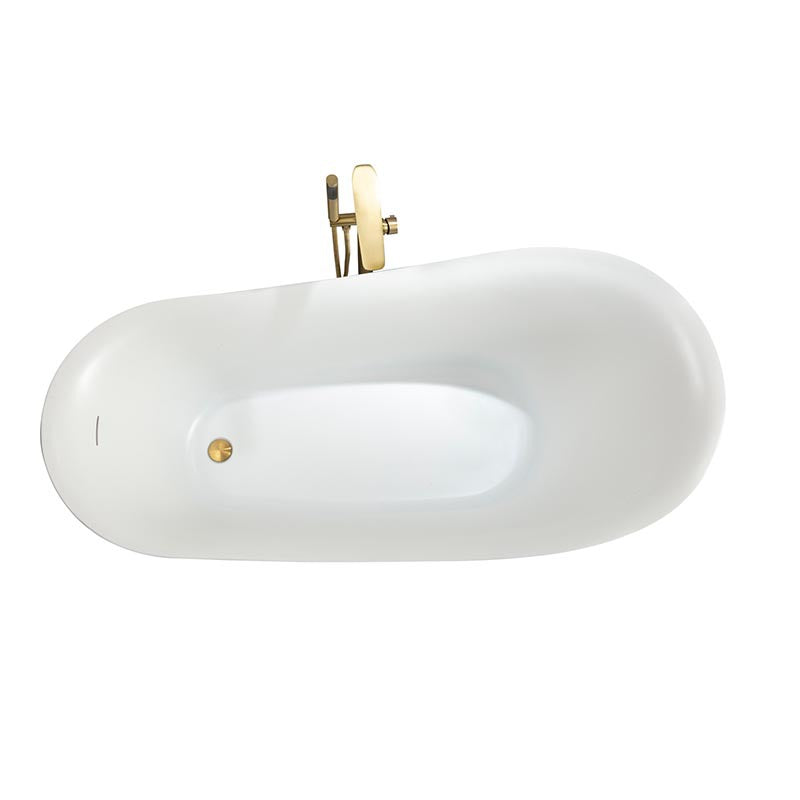Sannora bathroom size apartment hotel acrylic boat-shaped thin edge adult independent bathtub 1.4-1 meters