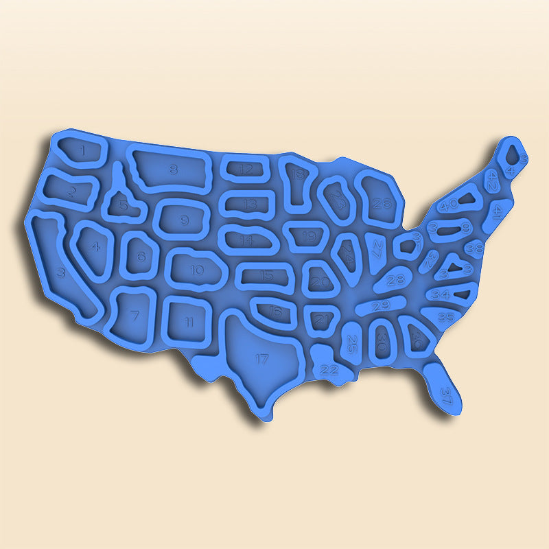 Cross-border Sensory Activity Board Silicone Decompression Toy Educational Children's Sensory Activity Decompression Board