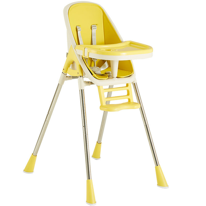 Large baby high chair, foldable multifunctional portable dining chair for home use, infant feeding table and chair, ages 0-4