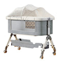 Baby crib: portable, multi-functional, foldable bassinet - newborn splice bed, convertible to full-sized bed