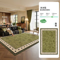 Cooling ice silk mat cream style green living room carpet new summer bedroom no-wash wipeable mat floor mat
