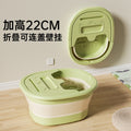 Collapsible foot soak bucket - portable, thickened foot bath basin for home use - calf-height, insulated foot washing basin - dropshipping available